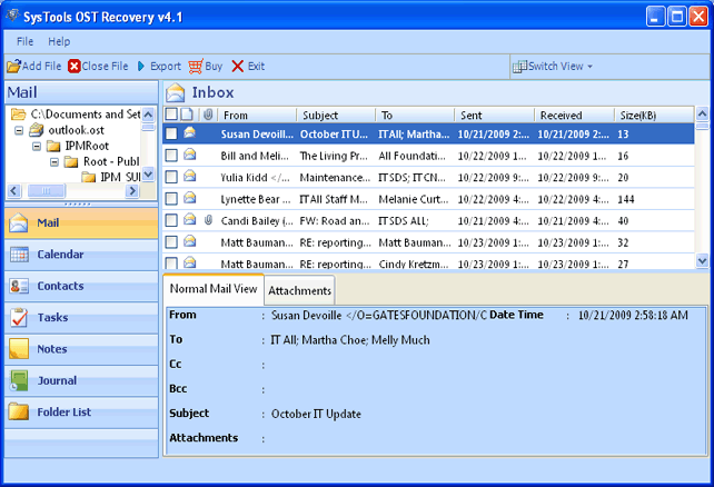 Convert OST into PST