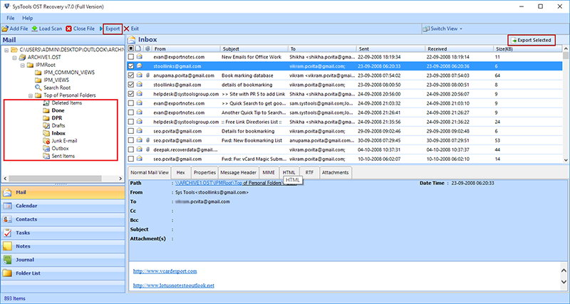 Recover Data for OST to PST